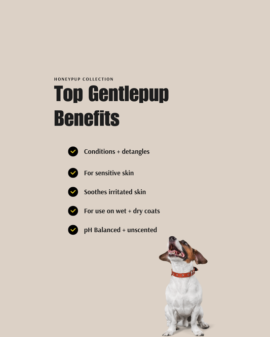 GENTLEPUP Sensitive Dog Detangler – Soothing, Natural Detangling Care