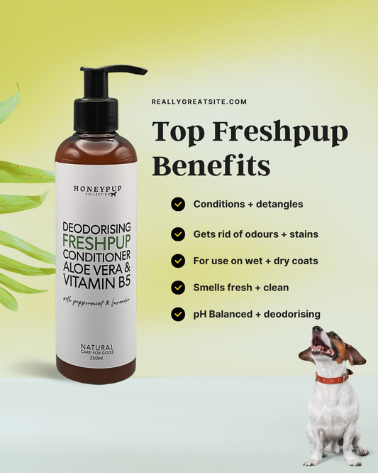 FRESHPUP Deodorising Dog Conditioner – Freshen, Detangle & Nourish Naturally