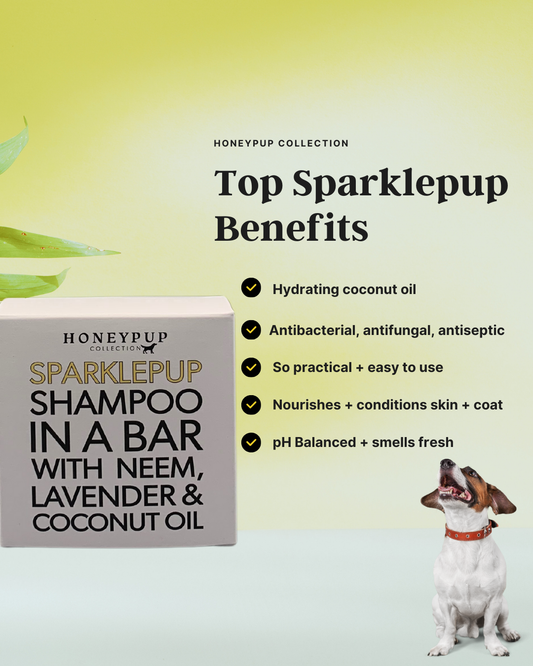 SPARKLEPUP Dog Shampoo Bar – Powerful Natural Cleansing in a Bar