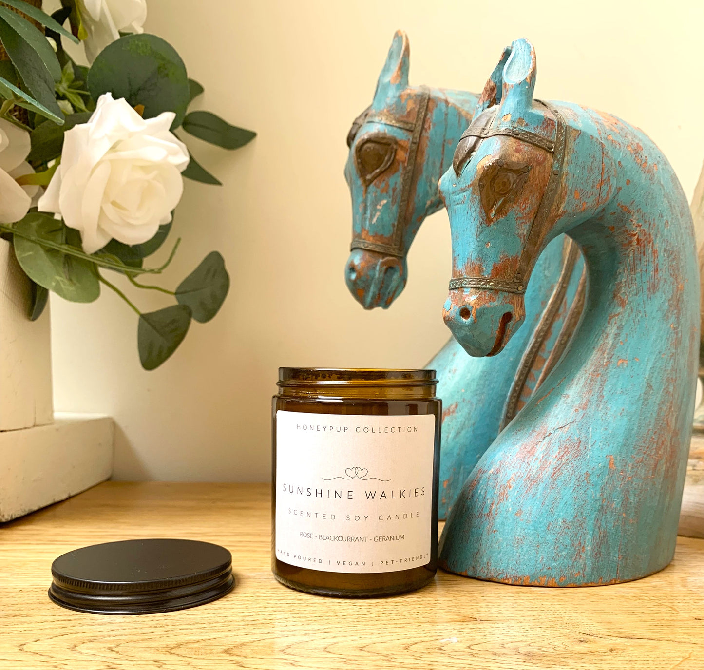 Pet-Friendly Berry & Rose Candle – Sunshine Walkies