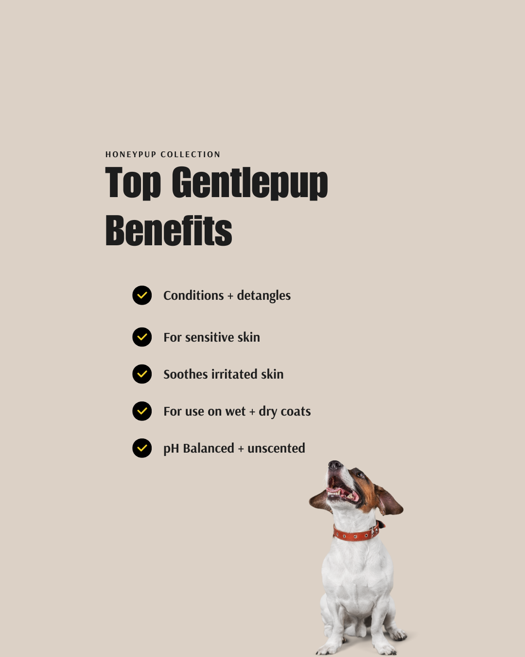 GENTLEPUP Sensitive Dog Detangler – Soothing, Natural Detangling Care