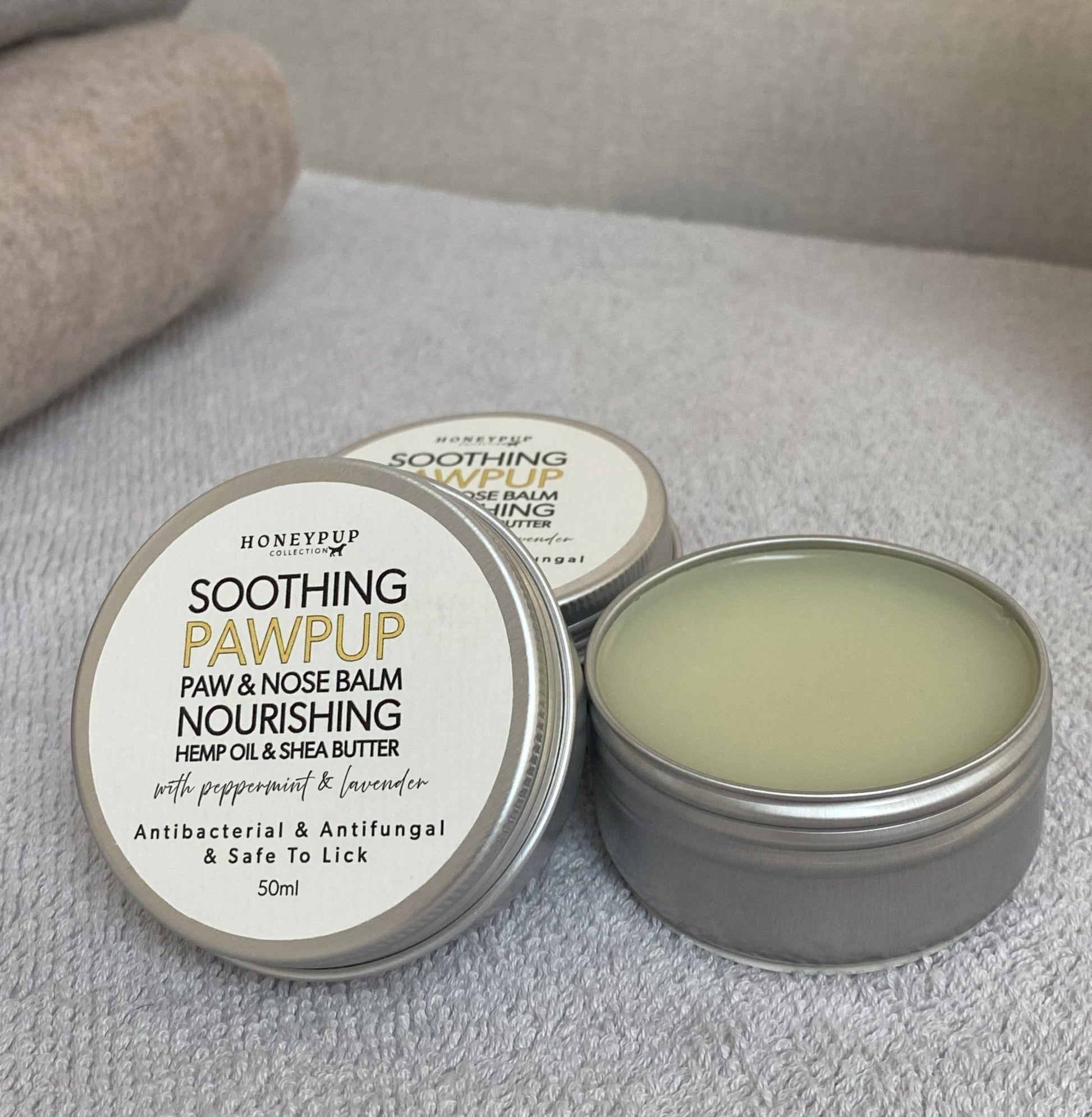 natural dog paw balm, no harsh chemicals, no parabens, no SLS, natural ingredients, 